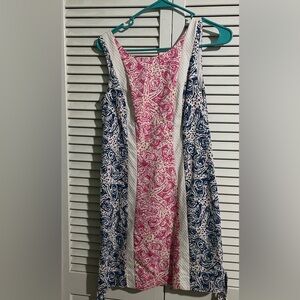 Woman’s Lilly Pulitzer Delia shift Indigo Star Crush Dress Size 2